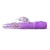 Vibrador rabbit con perlas a baterías - Purple Color Basic Rabbit Vibrator