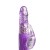 Vibrador rabbit con perlas a baterías - Purple Color Basic Rabbit Vibrator