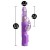Vibrador rabbit con perlas a baterías - Purple Color Basic Rabbit Vibrator