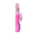 Vibrador rabbit telescópico con perlas a batería - Pink Color Thrusting Rabbit Pearls Vibrator