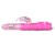 Vibrador rabbit telescópico con perlas a batería - Pink Color Thrusting Rabbit Pearls Vibrator