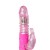Vibrador rabbit telescópico con perlas a batería - Pink Color Thrusting Rabbit Pearls Vibrator