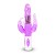 Vibrador rabbit triple con perlas con perlas - Purple Color Vibrator with Vibrating Beads