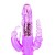 Vibrador rabbit triple con perlas con perlas - Purple Color Vibrator with Vibrating Beads