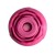 Vibrador rosa con succión - 10-Speed, Red Color Silicone, Waterproof, USB Rechargeable