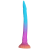 Dildo alienigena - 17.73 pulg. Multicolor Extra-Largo fluorescente Silicone Dildo