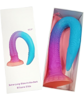 Dildo alienigena - 17.73 pulg. Multicolor Extra-Largo fluorescente Silicone Dildo