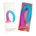 Dildo alienigena - 17.73 pulg. Multicolor Extra-Largo fluorescente Silicone Dildo