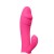 Vibrador de punto G de pene de silicona (motores duales)