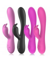 Vibrador dual Rabbit con calefacción recargable