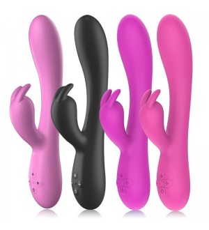 Vibrador dual Rabbit con calefacción recargable