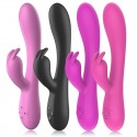 Vibrador dual Rabbit con calefacción recargable