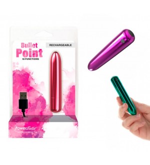 Mini vibrador tipo balita a baterías POWERBULLET BULLET POINT