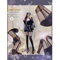 Medias panty enteras de malla y red Jail