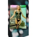 Body Stocking o enterizo de red con brillitos y entrepierna abierta