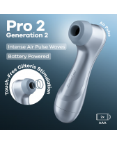 Estimulador de clítoris Satisfyer Pro 2 Generation 2 - Funciona con pilas
