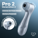 Estimulador de clítoris Satisfyer Pro 2 Generation 2 - Funciona con pilas