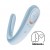 Vibrador para parejas que estimula clítoris y punto G Satisfyer Double classic Blue