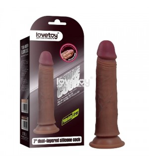 Dildo consolador realista de silicona líquida con base de succión "Proudly 7inch No. 2"