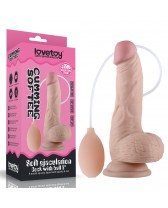 Dildo consolador que eyacula Soft Ejaculation Cock With Ball 8”