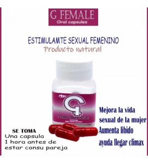 Oral G FEMALE - Estimulante y potenciador sexual femenino en cápsulas