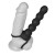Anillo para pene y testiculos con tira anal vibradora Vibrating Rock Balled Double Prober