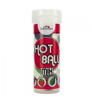Set de 4 óvulos lubricantes HOT BALL MIX
