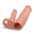 Funda de pene con dildo para doble penetración de 2"