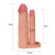 Funda de pene con dildo para doble penetración de 2"