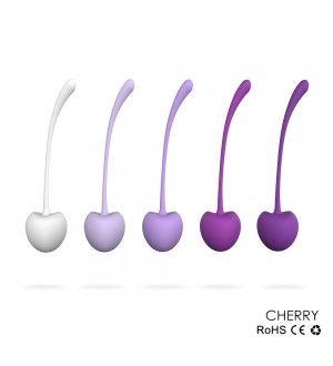 Set de 5 bolas para ejercicios kegel con diseño de Cherry