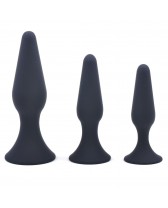 Plug anal de silicona de diferentes tallas