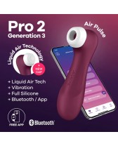 Estimulador de clitoris air pulse SATISFYER PRO 2 GEN 3 CONNECT