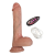 Vibrador realista telescópico a control remoto recargable