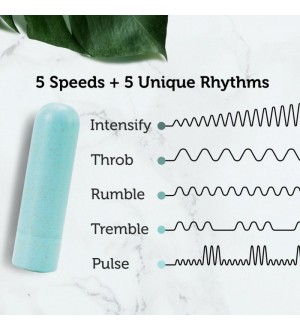 Mini vibrador tipo bala recargable Gaia - Aqua