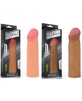 Funda de pene o extensor realista Revolutionary Silicone Nature Extender de 2”