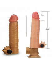 Funda o extensión de pene vibradora Add 1.5 inch Revolutionary Silicone Nature Extender