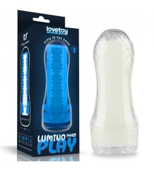 Masturbador masculino que brilla en la oscuridad Lumino Play Masturbator - Ribbed