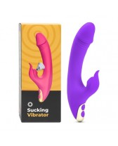 Vibrador recargable de 9 velocidades con función de succión