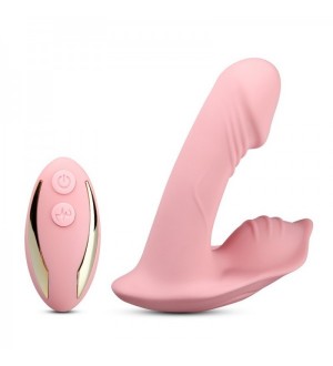 Vibrador manos libres para punto G y clítoris a control remoto