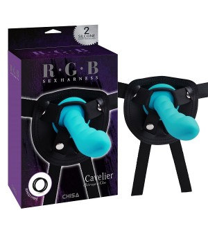 Dildo consolador texturado con arnés - Cavelier Strap-On