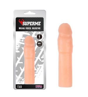 Funda o capa de extensión de pene Real Feel Sleeve