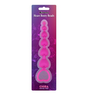 Tira anal de 6 cuentas en forma de corazón Heart Booty Beads-