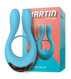 Anillo vibrador para pene o estimulador de clítoris y pezones Kistoy Martin