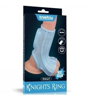 Funda de pene vibradora Ridge Knights Ring with Scrotum Sleeves