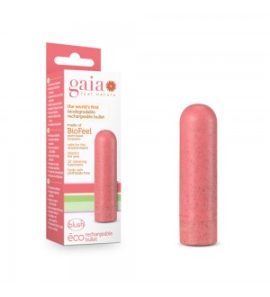 Balita vibradora recargable Gaia - Eco Rechargeable Bullet - Coral