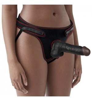 Arnés femenino con dildo Easy Strapon Set 7.5'' Black