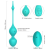 Bolas de kegel vibradoras a control remoto Blue Rabbit