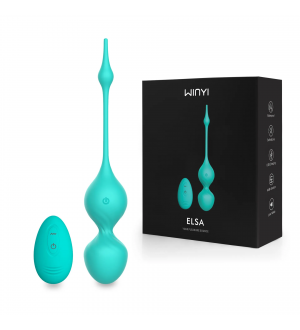 Bolas de kegel vibradoras a control remoto Blue Rabbit