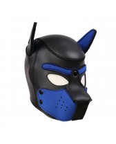Máscara o capucha de Perro - Blue Black Doggy mask