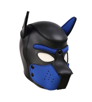 Máscara o capucha de Perro - Blue Black Doggy mask